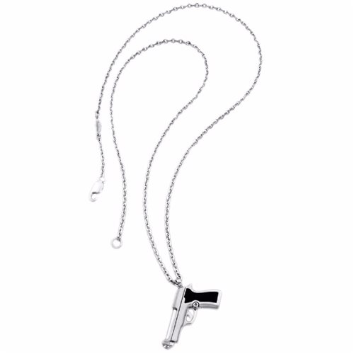 Collana Zancan Uomo Legittima Difesa in Argento EXC320 - EXC320